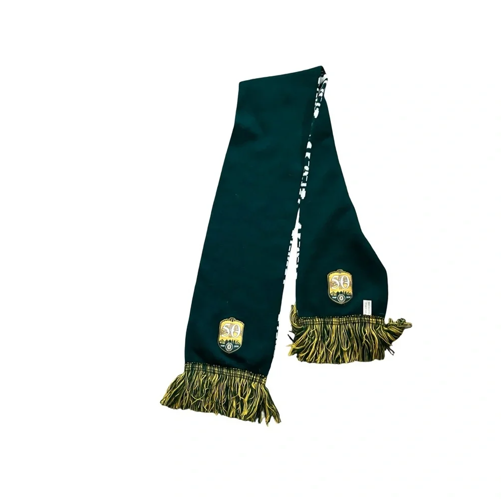 Oakland Athletics Scarf 50 Year Anniversary Scarf MLB Green SGA ‘18 Holiday MLB